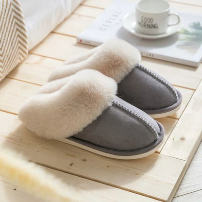 Damespantoffels Faux Suède Luxe Warm Comfortabel