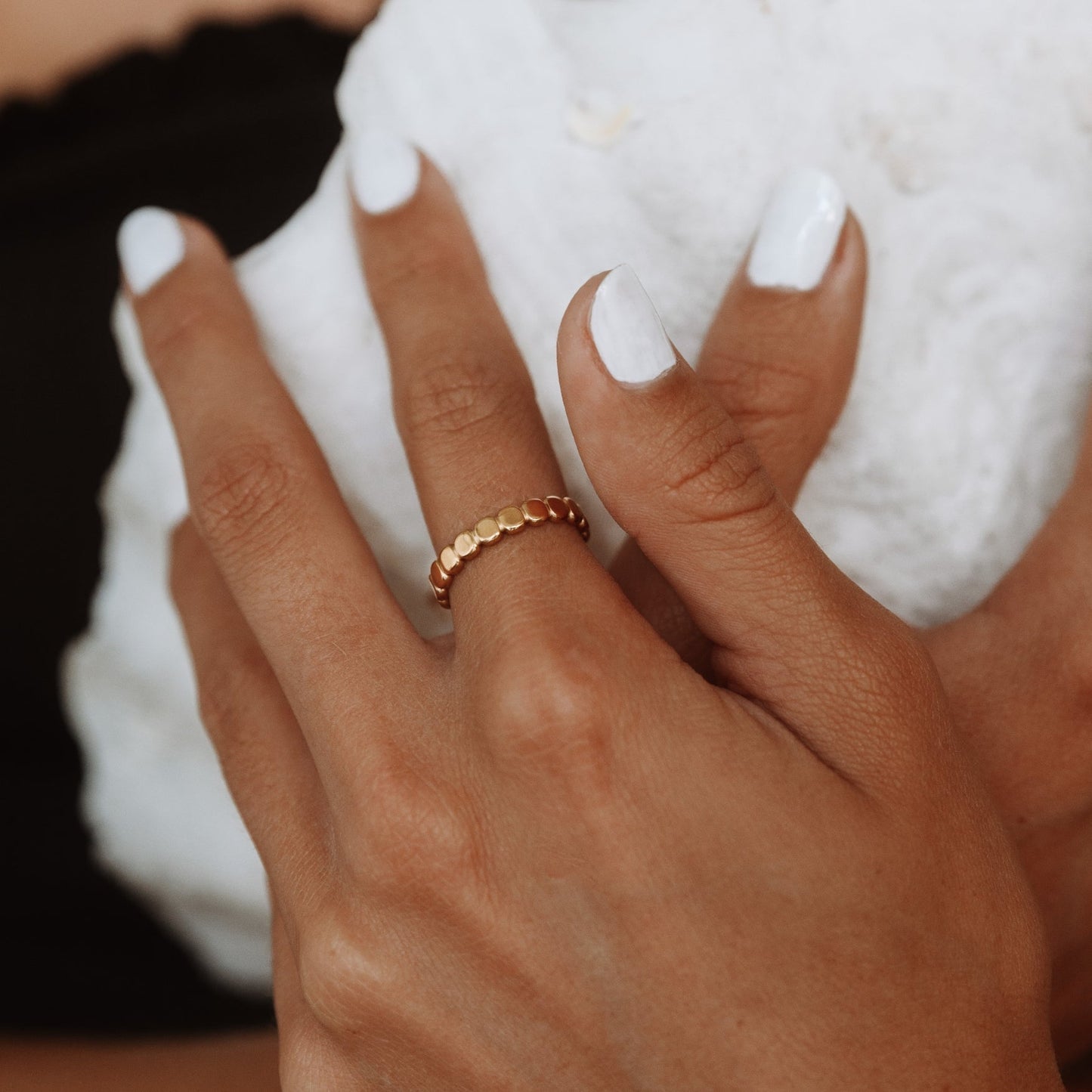 Kralen Ring voor Vrouw Zilver Kleur Stijlvol