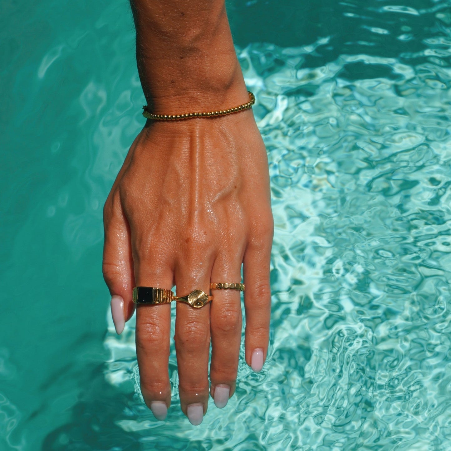 Kralen Ring voor Vrouw Zilver Kleur Stijlvol