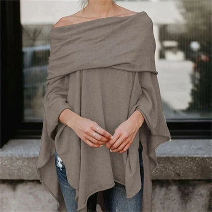 Vrouwelijke Top met Lange Mouwen Stijlvol Design