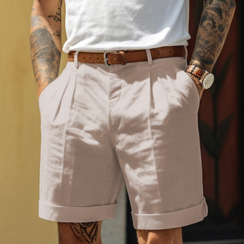 Klassieke Linnen-Katoenen Heren Shorts – Egon