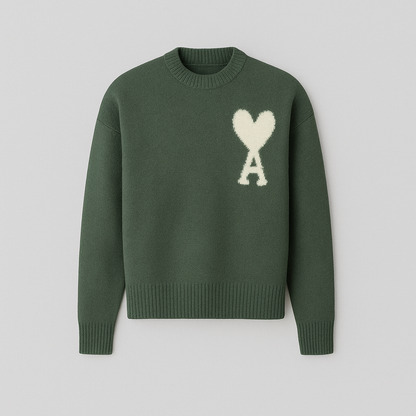 Anely™ Oversized Trui met Hartenaas Motief