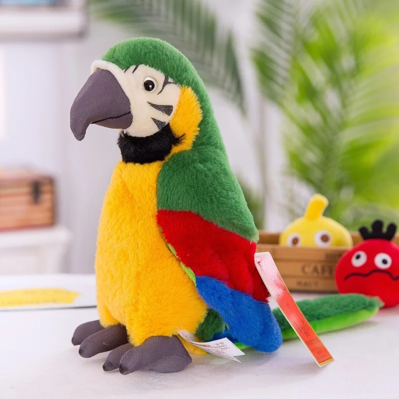 Papegaai Knuffel Squawkie Grappig Zacht Speelgoed