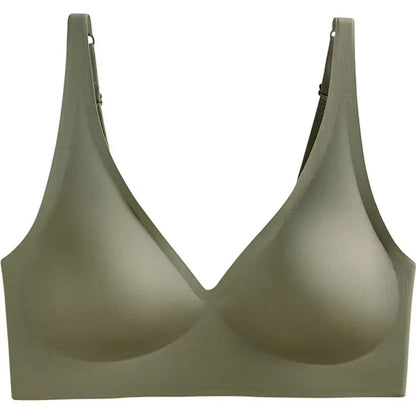 Naadloze Beugelloze BH met Diepe V Hals Comfort