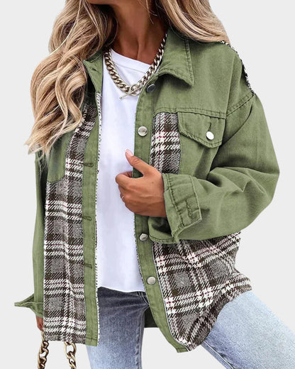 Dames Denim Jacket Modern en Stijlvol - Mode Vibes