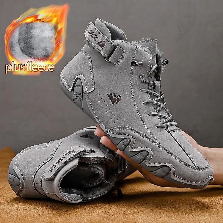 Leren Winter Sneakers Warm en Veelzijdig