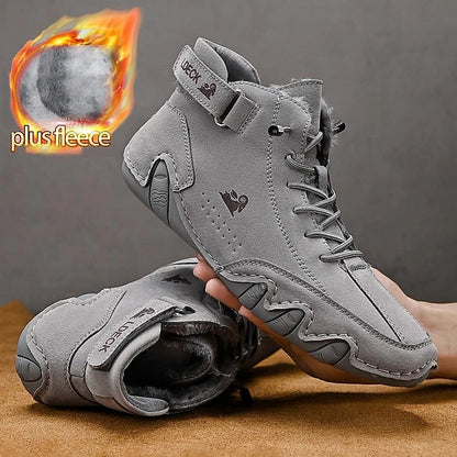 Leren Winter Sneakers Warm en Veelzijdig