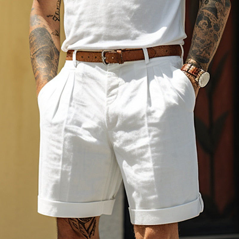 Klassieke Linnen-Katoenen Heren Shorts – Egon