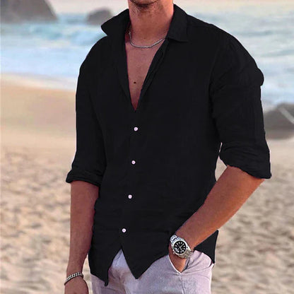 Variant image for Zander Camicia da Uomo - Lino e Cotone, Casual Estivo-25