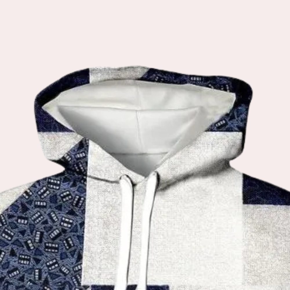 Geruite Hoodie Heren Trendy Cedric
