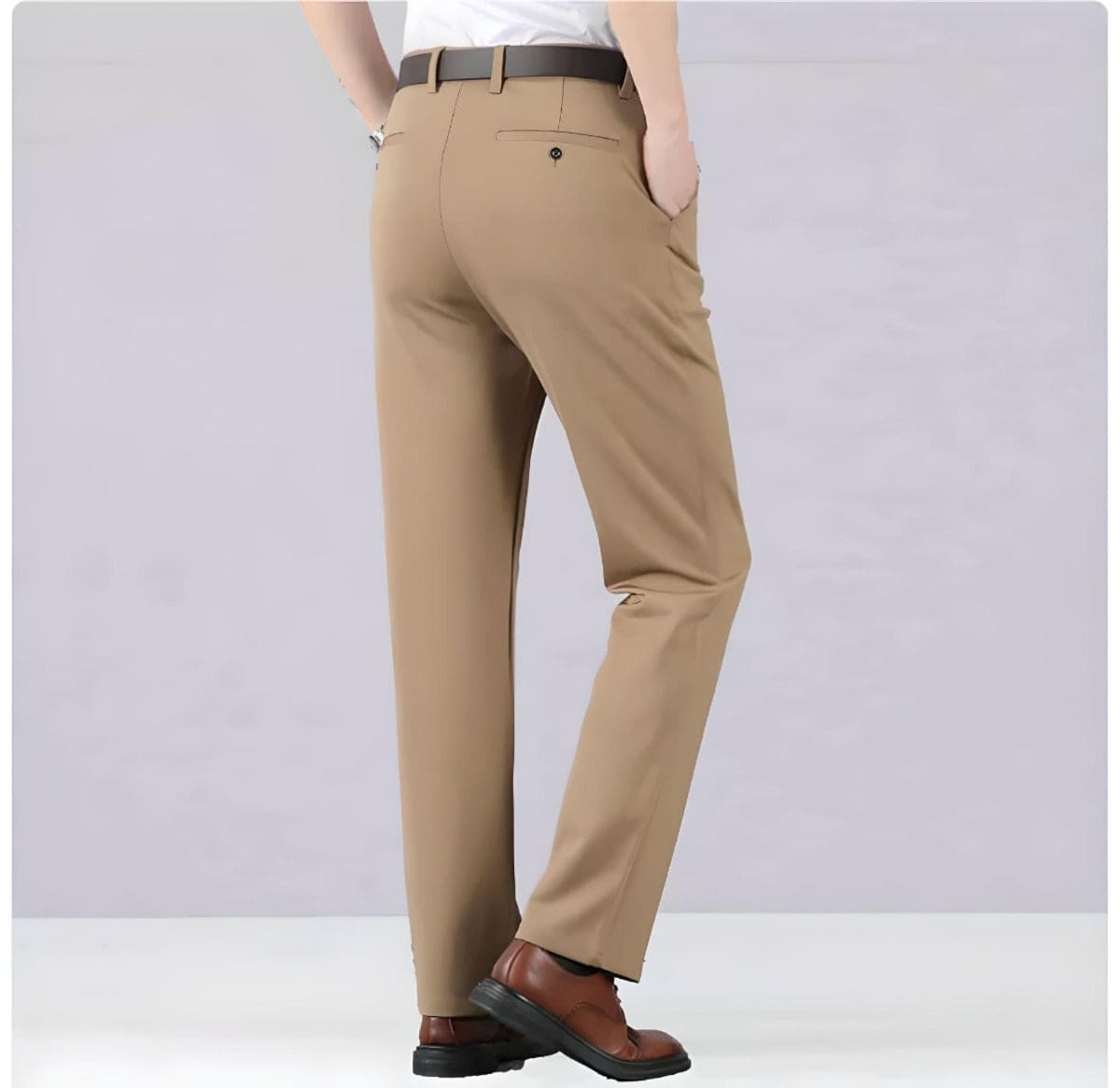 Harry | Stretch Comfortbroek in de kleur Zwart voor heren in stijl ideaal voor de winter
