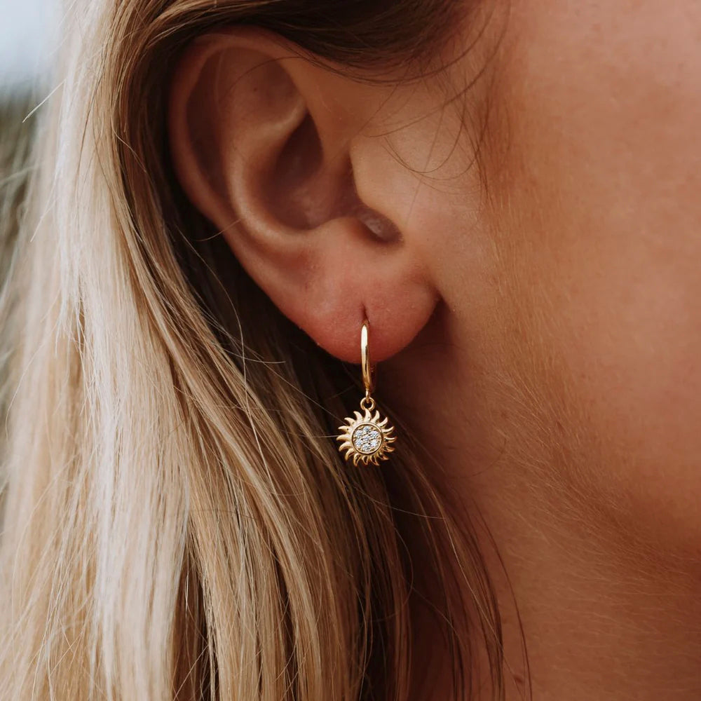 Zon Oorbellen voor Dames Gouden Stijlvol Design - Mode Vibes