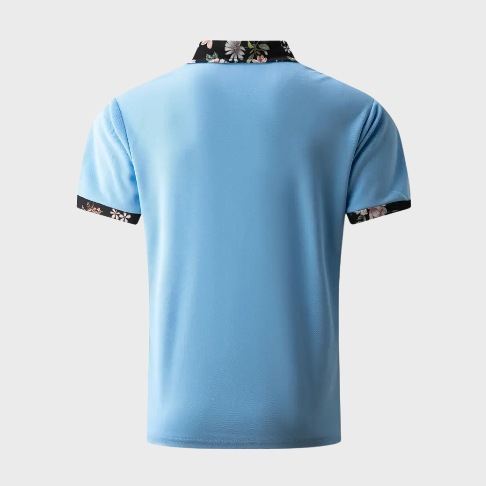 Heren Polo Shirt met Subtiele Print Design