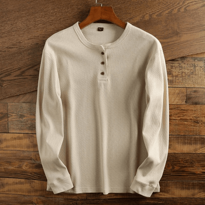 Heren Overhemd Wafelpatroon Mason Stijl - Mode Vibes