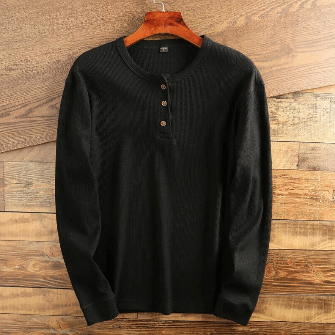 Heren Overhemd Wafelpatroon Mason Stijl