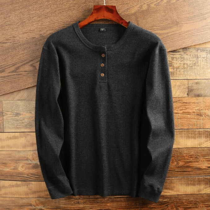 Heren Overhemd Wafelpatroon Mason Stijl