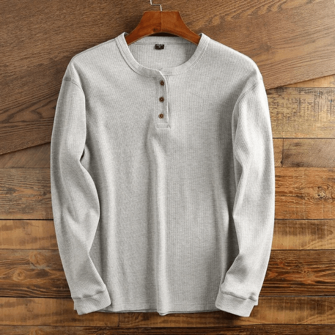 Heren Overhemd Wafelpatroon Mason Stijl