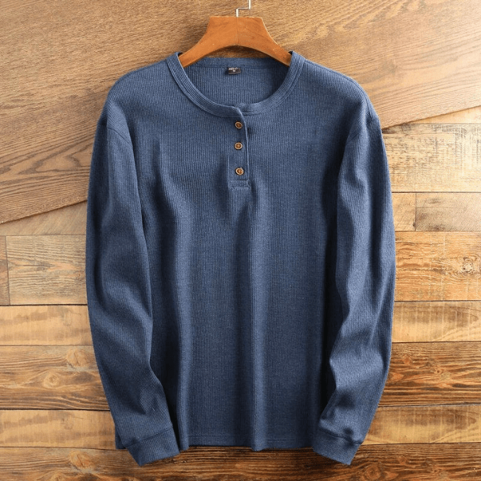 Heren Overhemd Wafelpatroon Mason Stijl