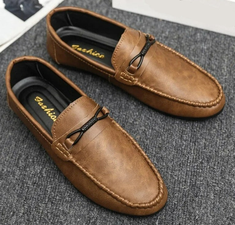 Heren Loafers Stijlvolle Luxe Leer Schoenen - Mode Vibes