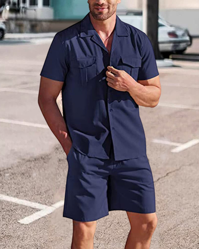 Heren Zomerset Korte Broek en Overhemd - Mode Vibes