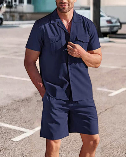 Heren Zomerset Korte Broek en Overhemd - Mode Vibes