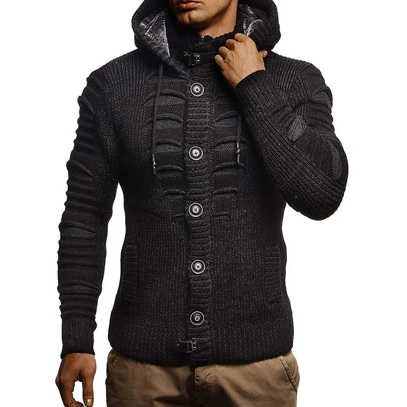Gebreide Jas Warme Winterjas voor Mannen - Mode Vibes