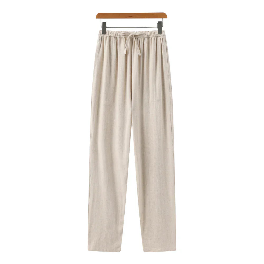 Linnen Pantalon Slim Fit voor Mannen - Mode Vibes
