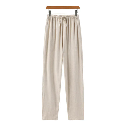 Linnen Pantalon Slim Fit voor Mannen - Mode Vibes