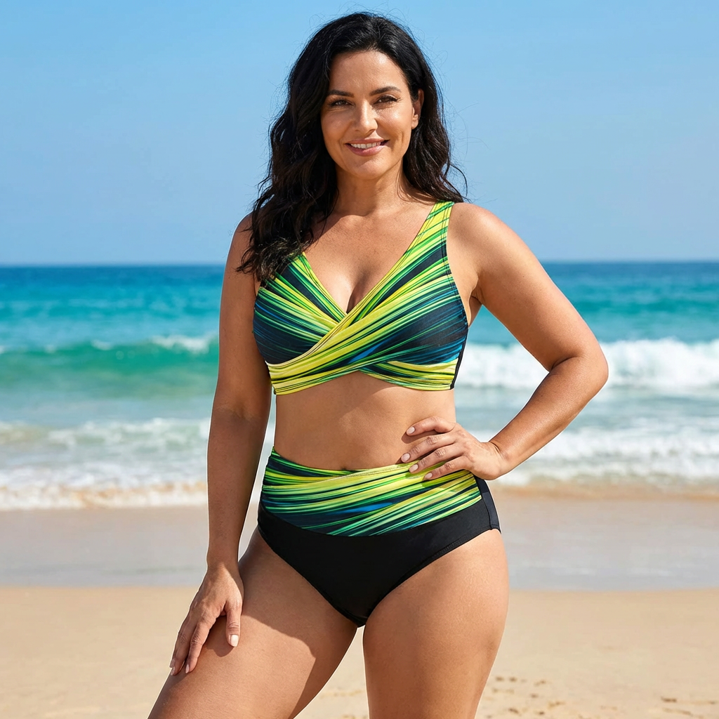Dames Figuurvormende Bikini Set Comfortabele Pasvorm