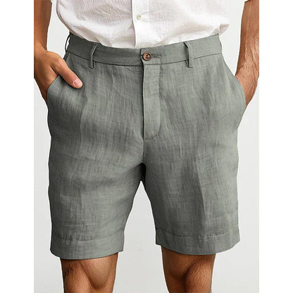 Heren Linnen Chino Short Zomer Comfortabel