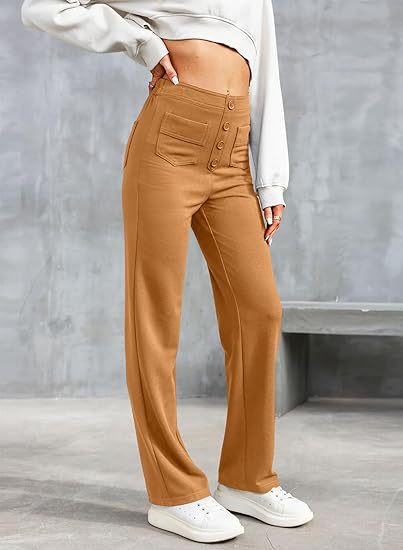 Fleur Elastische High Waisted Broek voor Flexibele Stijl