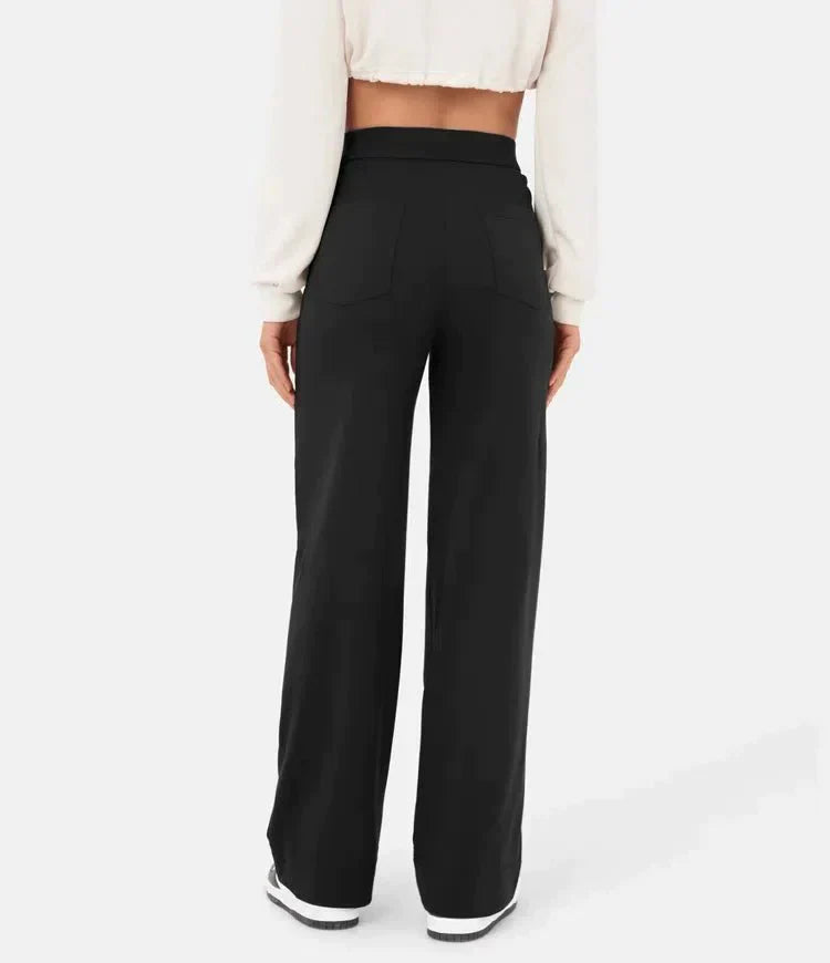 Fleur Elastische High Waisted Broek voor Flexibele Stijl