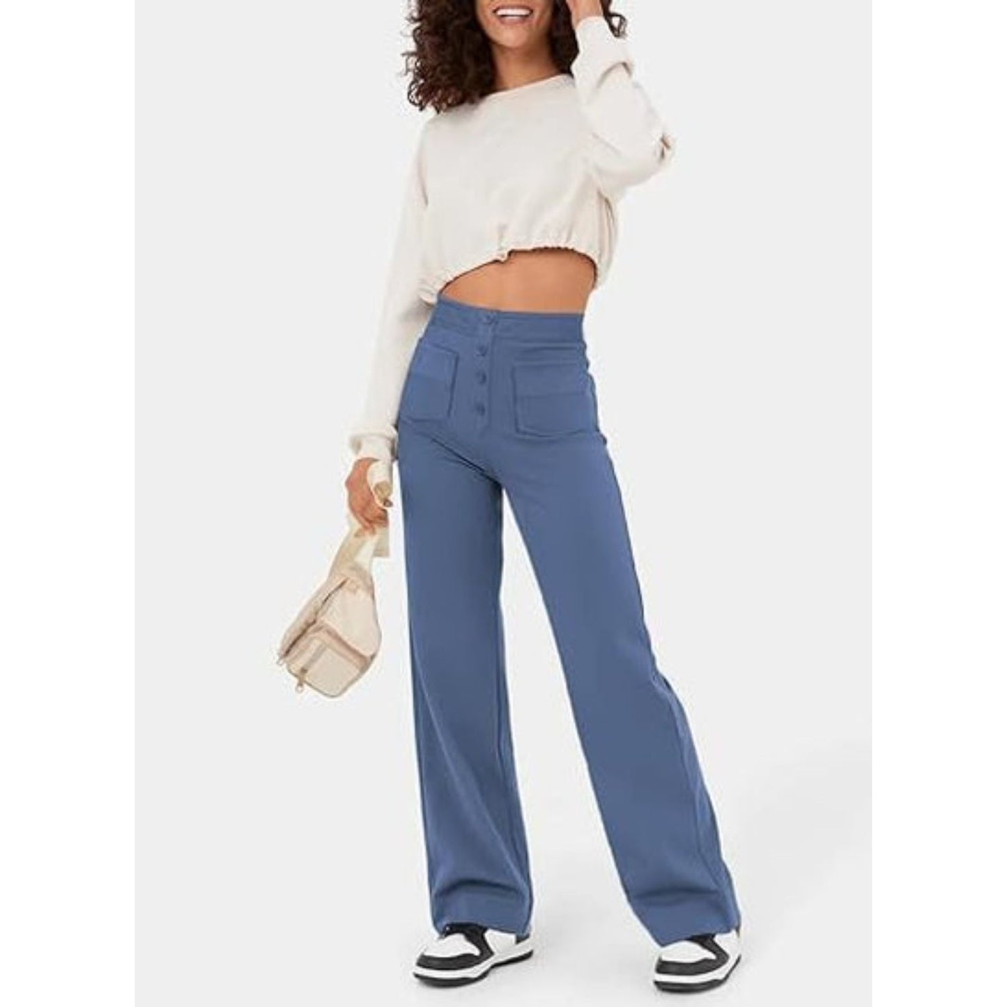 Elegante Elastische Casual Broek