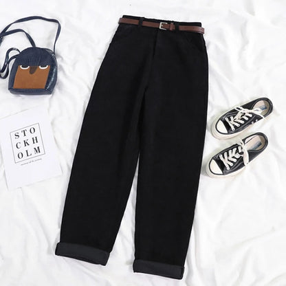 Dames Broek Corduroy Comfortabele Fit - Mode Vibes