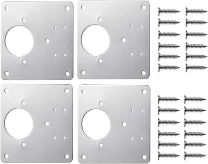 Kastdeuren Scharnierplaten Montage Set voor Binnenkasten