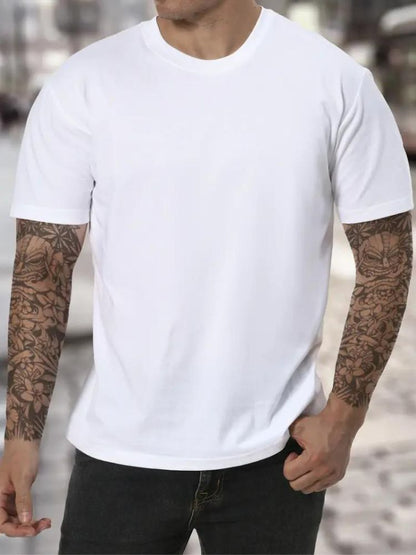 Hoge Hals T-Shirt voor Mannen Comfortabel - Mode Vibes