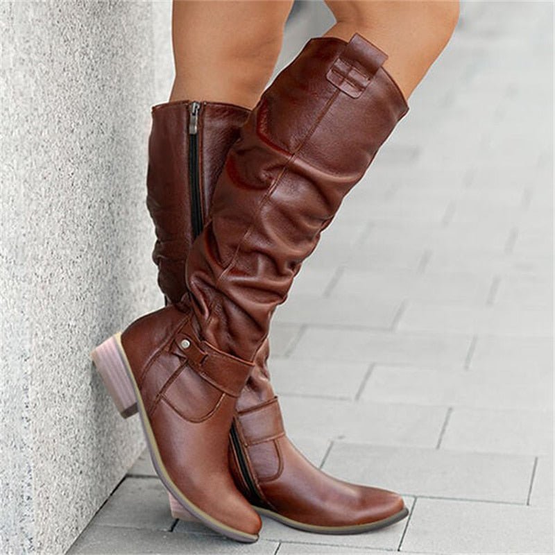 Hoge Dameslaarzen – Modieuze Boots met Comfortabele Pasvorm
