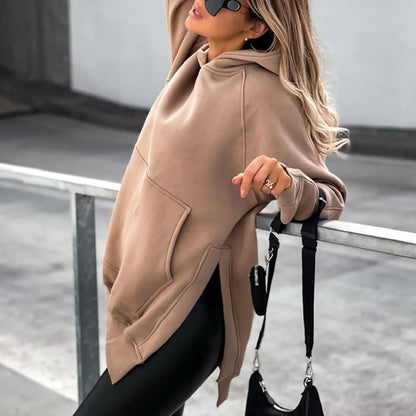 Oversized Jurk met Capuchon Voor Vrouw Losse Pasvorm - Mode Vibes