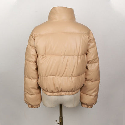 Elegante Waterafstotende Quilted Chic Leren Jas – Stijlvolle Damesjas van Vegan Leer