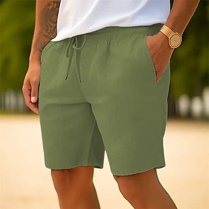 Heren Linnen Short Zomerse Casual Broek
