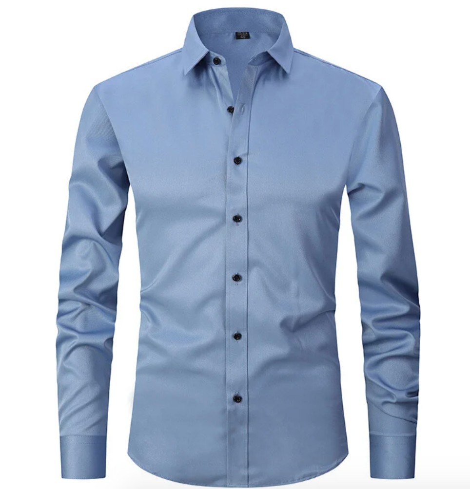 Hugo Stretch Shirt | Een herenoverhemd met ultiem stretchcomfort in de kleur Blauw voor heren in Formal stijl geschikt voor alle seizoenen.