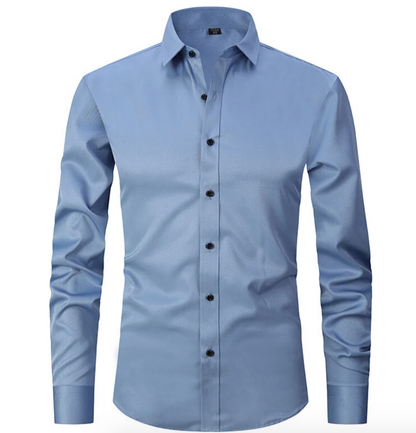 Hugo Stretch Shirt | Een herenoverhemd met ultiem stretchcomfort in de kleur Blauw voor heren in Formal stijl geschikt voor alle seizoenen.