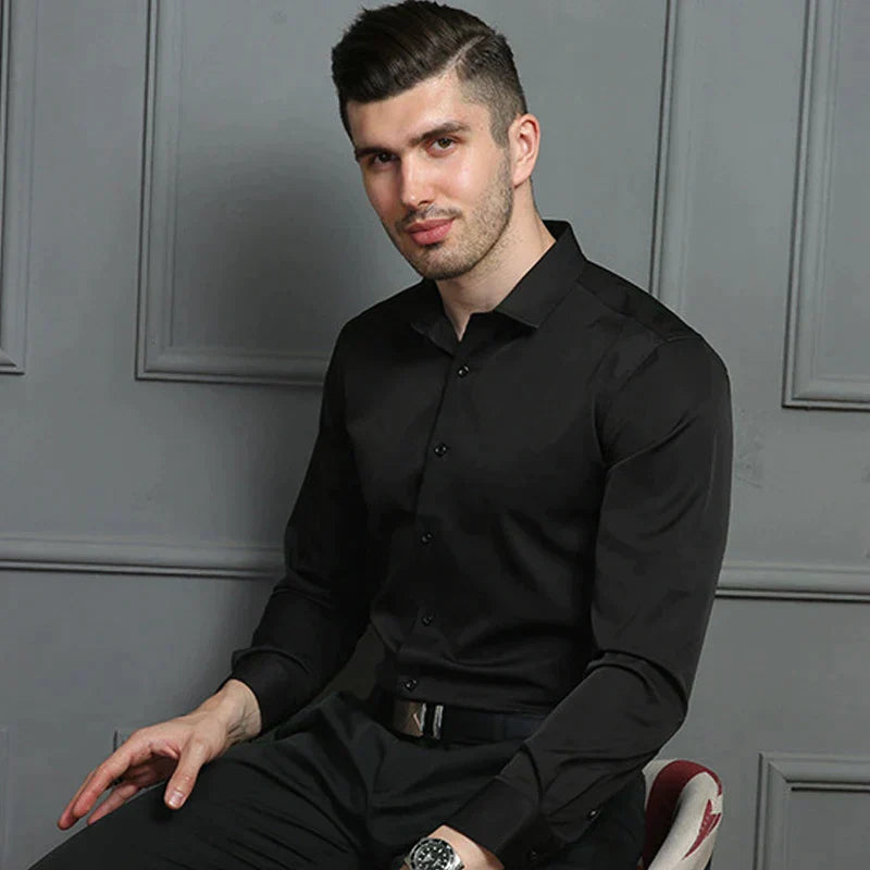 Hugo Stretch Shirt | Een herenoverhemd met ultiem stretchcomfort in de kleur Wit voor heren in Formal stijl geschikt voor alle seizoenen.