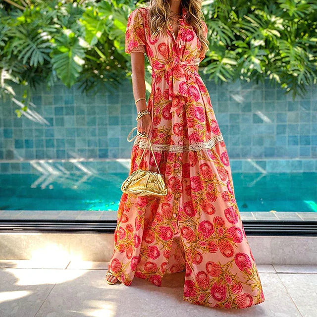 Bloemenjurk Stijlvolle Zomerjurk voor Vrouw - Mode Vibes