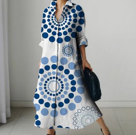 Dames Overhemdjurk Elegante Korte Bloem Jurk