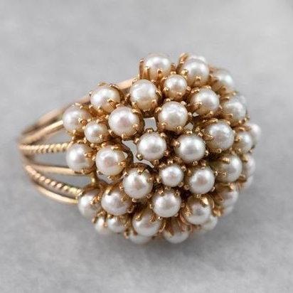 Elegante Zilveren Ring met Parel Inleg - Mode Vibes