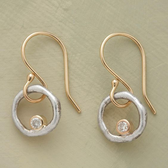 Zirkonia Oorbellen Goud en Zilver Vintage Stijl - Mode Vibes