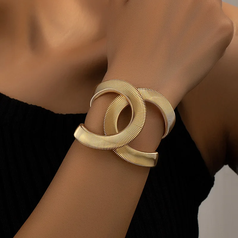 Gouden Dubbele Armband Stijlvol Elegant - Mode Vibes