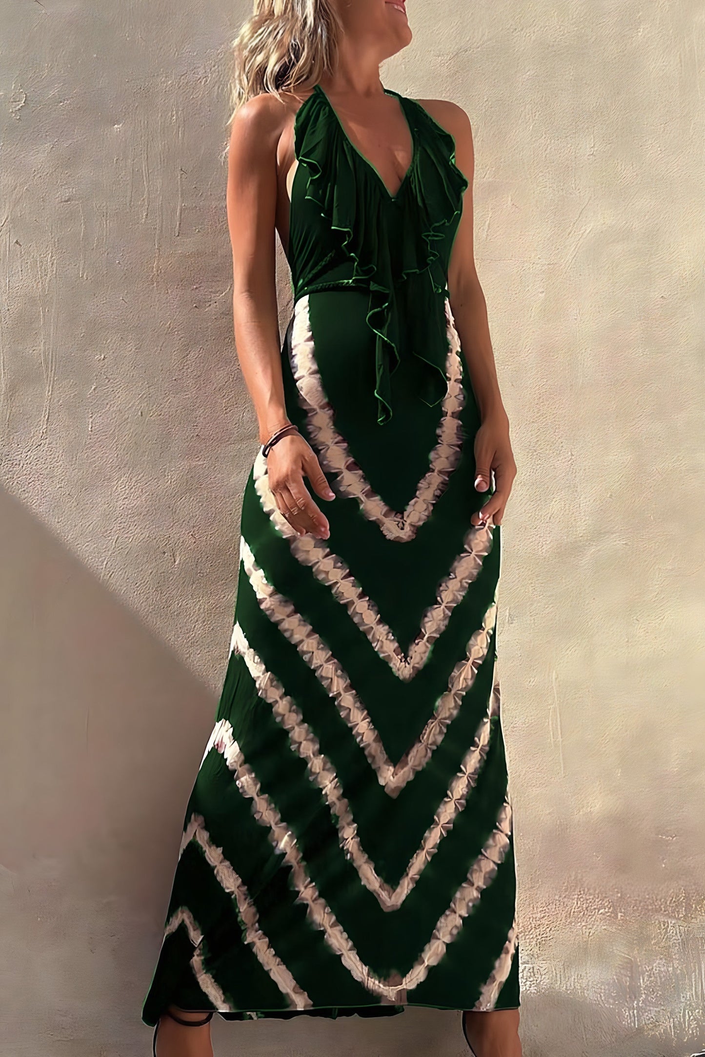 Belle&Luna Mouwloze Maxi Jurk