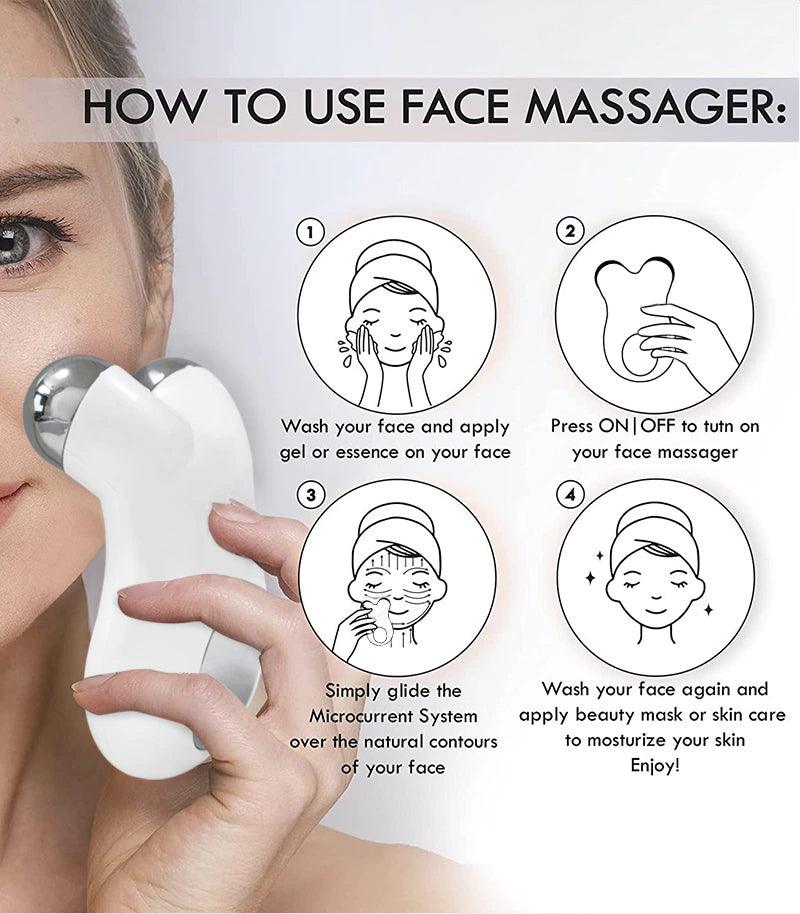 Gezichtsmassager Microstroom voor Stralende Huid